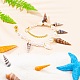 Ahandmaker 400g 8 styles turitella sea shells ocean beach seashells craft charms for crown candela making home decoration party wedding decor SSHEL-PH0001-09-5