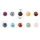 200шт 10 стиля круглые бусины из натуральных и синтетических драгоценных камней G-CJ0001-53-2