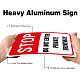 Segnali di avvertimento in alluminio UV protetti e impermeabili AJEW-GL0001-01B-03-4