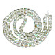 Electroplate Transparent Glass Beads Strands EGLA-N002-28-C02-2