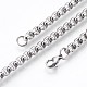 304 Stainless Steel Box Chain Bracelets BJEW-P236-24P-2