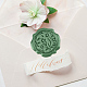 CHGCRAFT 50Pcs Flower Pettern Wax Seal Stickers Envelope Seal Stickers Wedding Invitation Envelope Seals Self Adhesive Stickers for Party Invitation Wrapping DIY-CA0006-16M-8