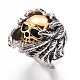 316L Surgical Stainless Steel Skull Rings RJEW-D070-23mm-3