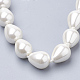 Synthetic Shell Pearl Beaded Necklaces NJEW-Q310-19A-2
