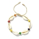 Ensemble de bracelets à breloques en forme d'étoile de mer turquoise synthétique BJEW-TA00354-2