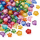 Cheriswelry 600pcs 4 perles acryliques transparentes de style TACR-CW0001-02-3