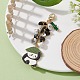 Emaille-Anhängerdekorationen aus Panda-Legierung HJEW-JM01275-4