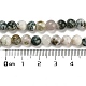 Fili di perline rotonde di pietre preziose rotonde di agata naturale G-R255-6mm-3