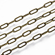 Brass Paperclip Chains X-CHC-S008-001D-AB-1