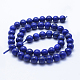 Chapelets de perles en lapis-lazuli naturel G-P342-01-8mm-AA-2