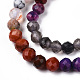 Naturelles et synthétiques mélangées perles de pierres précieuses brins G-D080-A01-02-20-3
