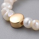 Anillos elásticos naturales de perlas cultivadas de agua dulce X-RJEW-JR00296-03-2
