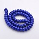 Imitation lapis lazuli teint synthétique turquoise rondelle perles brins TURQ-E016-03-10x6mm-3