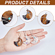 CHGCRAFT 6Pcs 6Styles Quartz Crystal Moon Pendant Necklace Natural Synthetic Gemstone Copper Wire Pendants Moon Shape Stone Pendants for Necklace Making G-CA0001-56-5