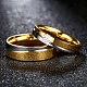 Подарки на день святого валентина парные кольца из титановой стали для мужчин RJEW-BB16492-7-4