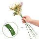 PandaHall 500pcs Light Green Floral Stem Wire Handmade Bouquet Stem Crafting Floral Wire AJEW-PH0017-80C-2