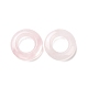 Colgantes naturales de cuarzo rosa G-F728-02D-2