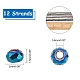 Electroplate Glass Beads Strands EGLA-FH0001-01-2