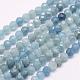 Chapelets de perles en aigue-marine naturelle G-F509-10-4mm-1