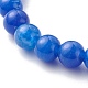 Ensembles de bracelets extensibles de perles de placage et de pierres précieuses d'imitation rondes BJEW-JB06409-02-8