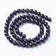 Chapelets de perles en pierre d'or bleue synthétique GSR6mmC053-3