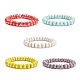 Bracelet extensible en perles de verre bling pour femme BJEW-JB07660-1