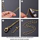 Handgefertigte Perlenketten aus Messing CHC-I029-07G-8