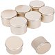 Pandahall 16 paquete 3.3 oz tapa de rosca latas redondas latas de metal contenedores de hojalata vacíos latas de viaje para velas artesanías CON-PH0001-62KCG-1