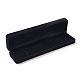 ベルベットのネックレスボックス  アクセサリー箱  長方形  ブラック  21.8x5x3cm VBOX-L001-01B-3