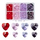 240Pcs 8 Style Romantic Valentines Ideas Glass Charms GLAA-LS0001-06-1