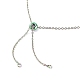 Ионное покрытие (ip) 304 изготовление ожерелья слайдера из нержавеющей стали AJEW-JB00950-01-4
