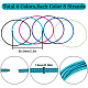 Sunnyclue 48 pz set di braccialetti elasticizzati con catene a molla minimaliste in 6 colori TWIR-SC0001-01-2