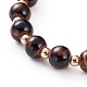 Verstellbare Nylonschnur geflochtene Perlen Armbänder Sets BJEW-JB05827-10