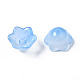 Transparent Two Tone Spray Painted Glass Beads GLAA-Q089-002B-001-4
