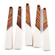 Grandes colgantes de resina opaca y madera de nogal RESI-TAC0017-46-C01-3