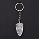 Natural Quartz Crystal Sailor's Knot Pendant Keychain KEYC-E038-03P-06-4