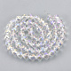 Chapelets de perles en verre électroplaqué EGLA-T010-01J-2