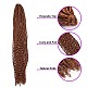 ドレッドヘアツイスト三つ編みかぎ針編みの髪  低温耐熱繊維  長い＆縮毛  ダークブラウン  20インチ（50.8cm） OHAR-G005-21B-4