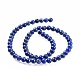 Chapelets de perle en lapis-lazuli naturel X-G-G953-01-6mm-2