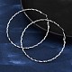 Серьги-кольца из нержавеющей стали 304 EJEW-S250-01A-P-3