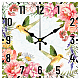 MDF Printed Wall Clock HJEW-WH0059-005-1