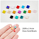 Nbeads 200Pcs 2-Hole Glass Seed Beads SEED-NB0001-21-3
