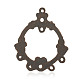 Tibetan Style Ring Alloy Chandelier Component Links PALLOY-J659-68R-2