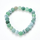 Natural Weathered Agate Beaded Stretch Bracelets X-BJEW-Q692-01H-1