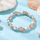 Bracelets extensibles en perles de tortue turquoise synthétique BJEW-TA00455-02-2