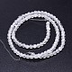 Natürlichen Quarzkristall runde Perlen Stränge X-G-J303-01-4mm-2