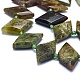 Brins de perles de grenat vert vert naturel G-O179-H21-3
