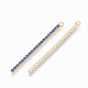 Ciondoli in catena con strass in ottone KK-Q735-380G-05-2