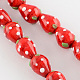 Perles vernissées de fraise 3D ;qnuelles LAMP-R109B-15-1