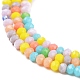 Opache perle di vetro fili GLAA-L030-A01-2